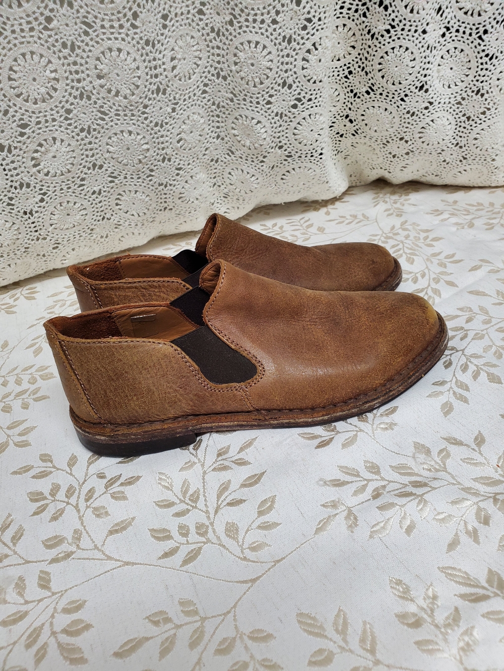 Roots Vtg Leather Shoes FIT 7.5 Made In Italy!